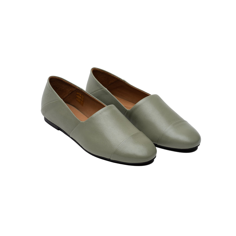 Slip-On de piel caqui - Lachoix