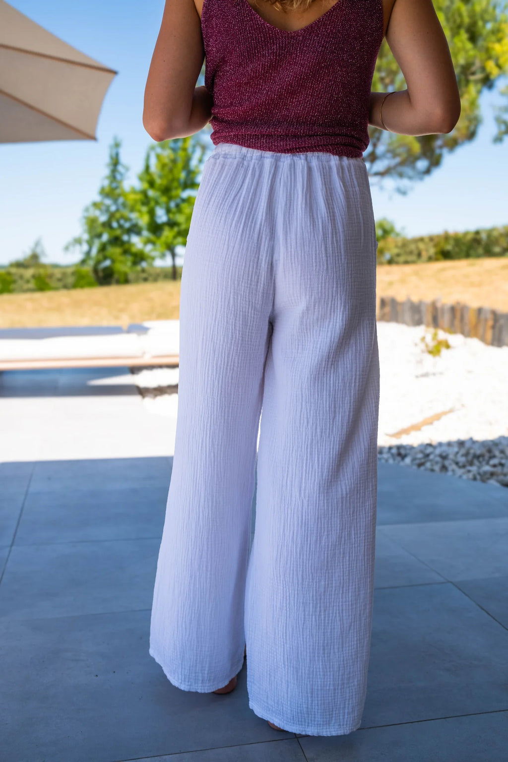Pantalon Pola Blanc