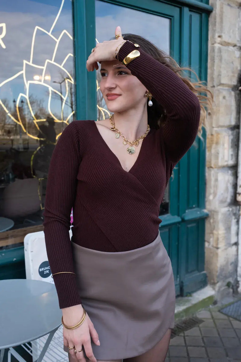Pull Linda Chocolat