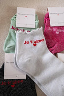 Chaussettes Je T'Aime Fuchsia