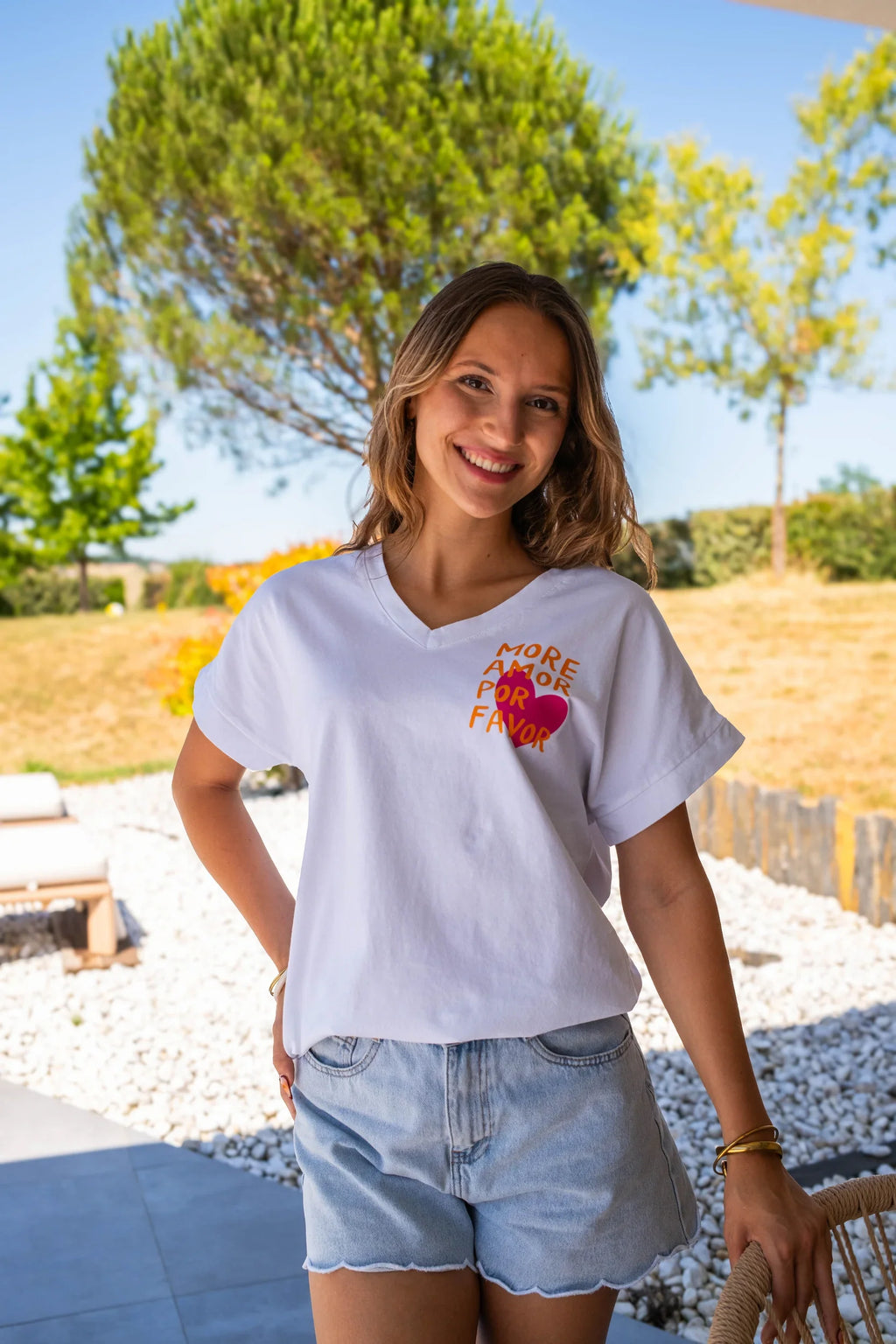 T-Shirt More Amor Écru