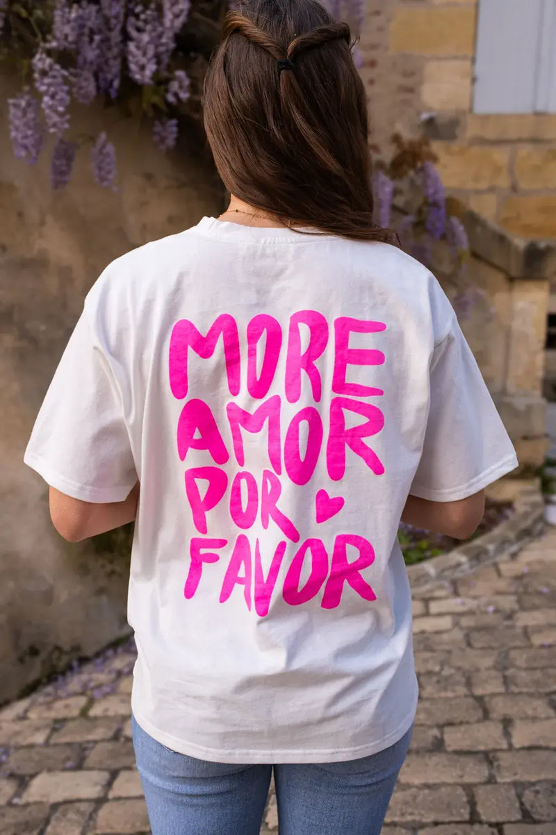 T-Shirt More Amor Écru