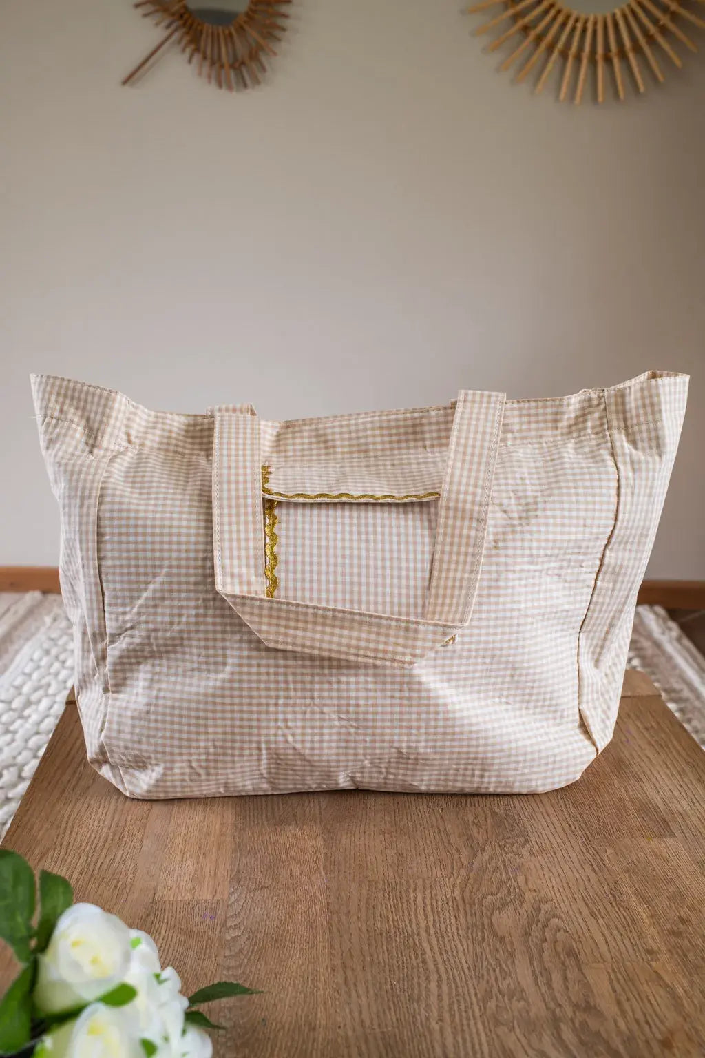 Shopper Vichy – Beige