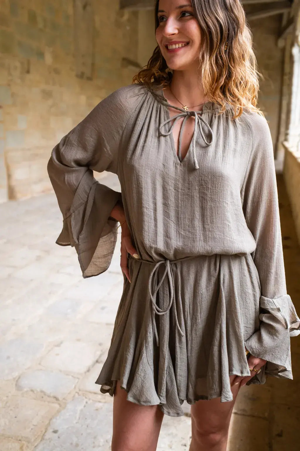 Tory Khaki Dress