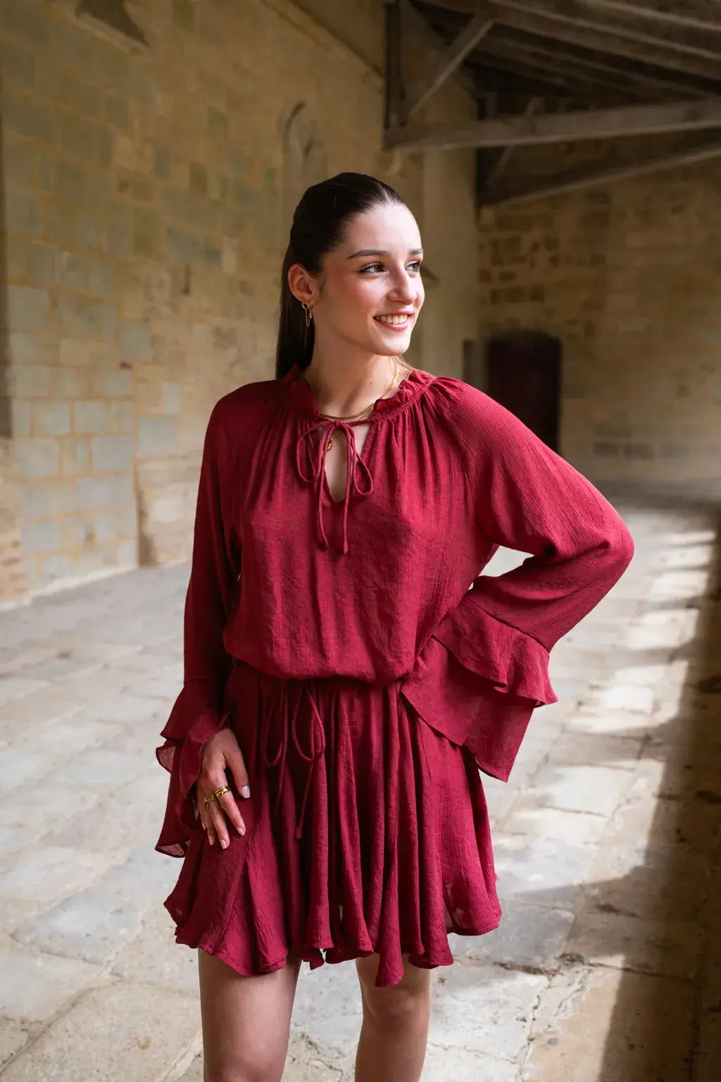 Vestido Tory Terracota
