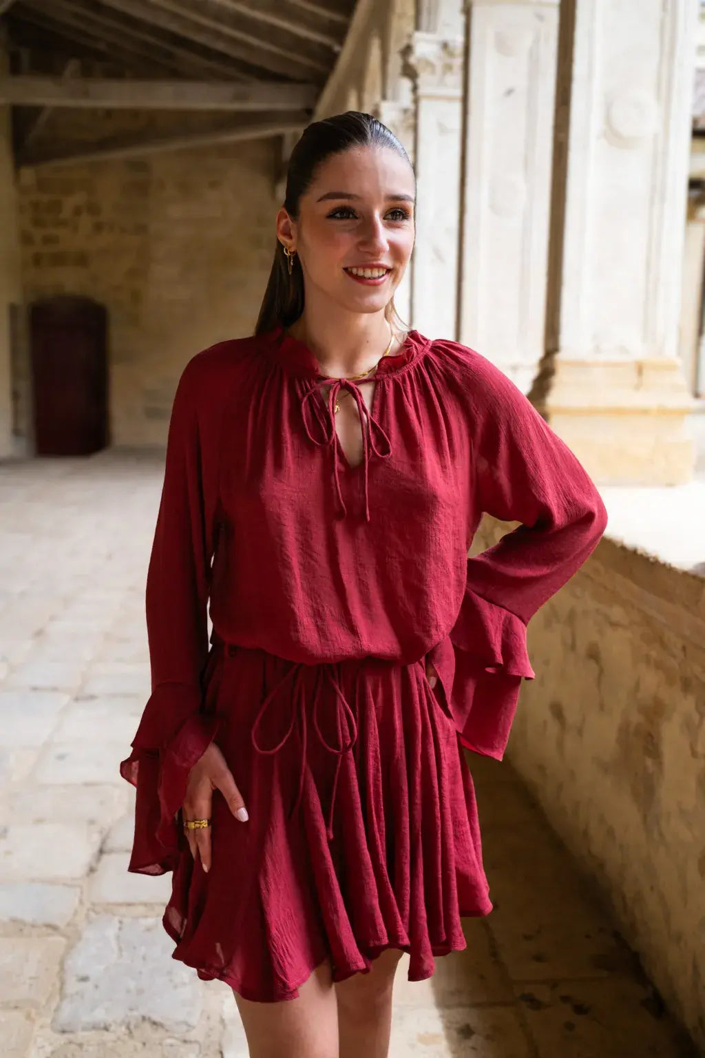 Vestido Tory Terracota