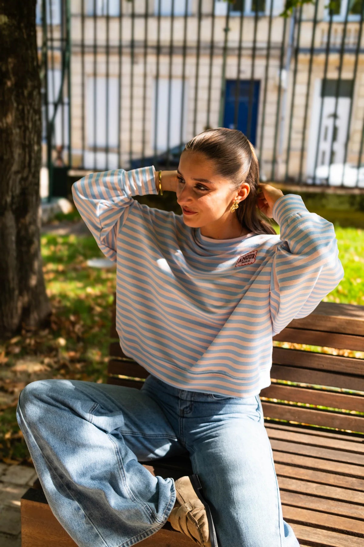 Camiseta Amour Paris - Azul
