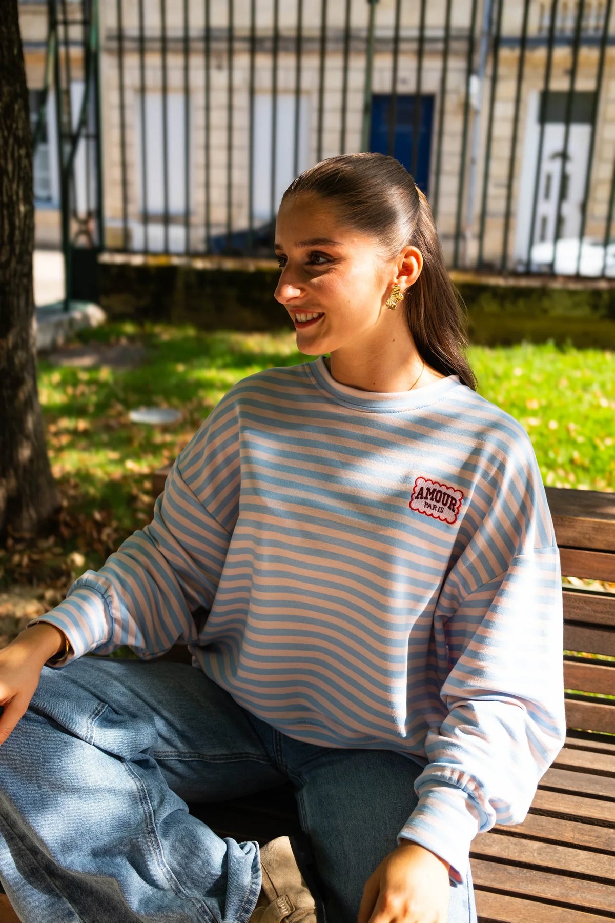 Camiseta Amour Paris - Azul