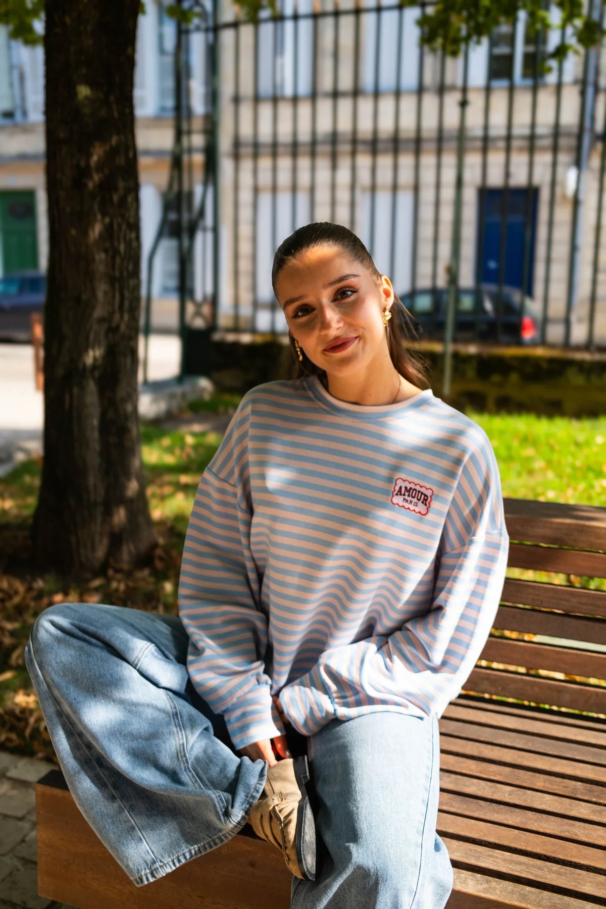 Camiseta Amour Paris - Azul