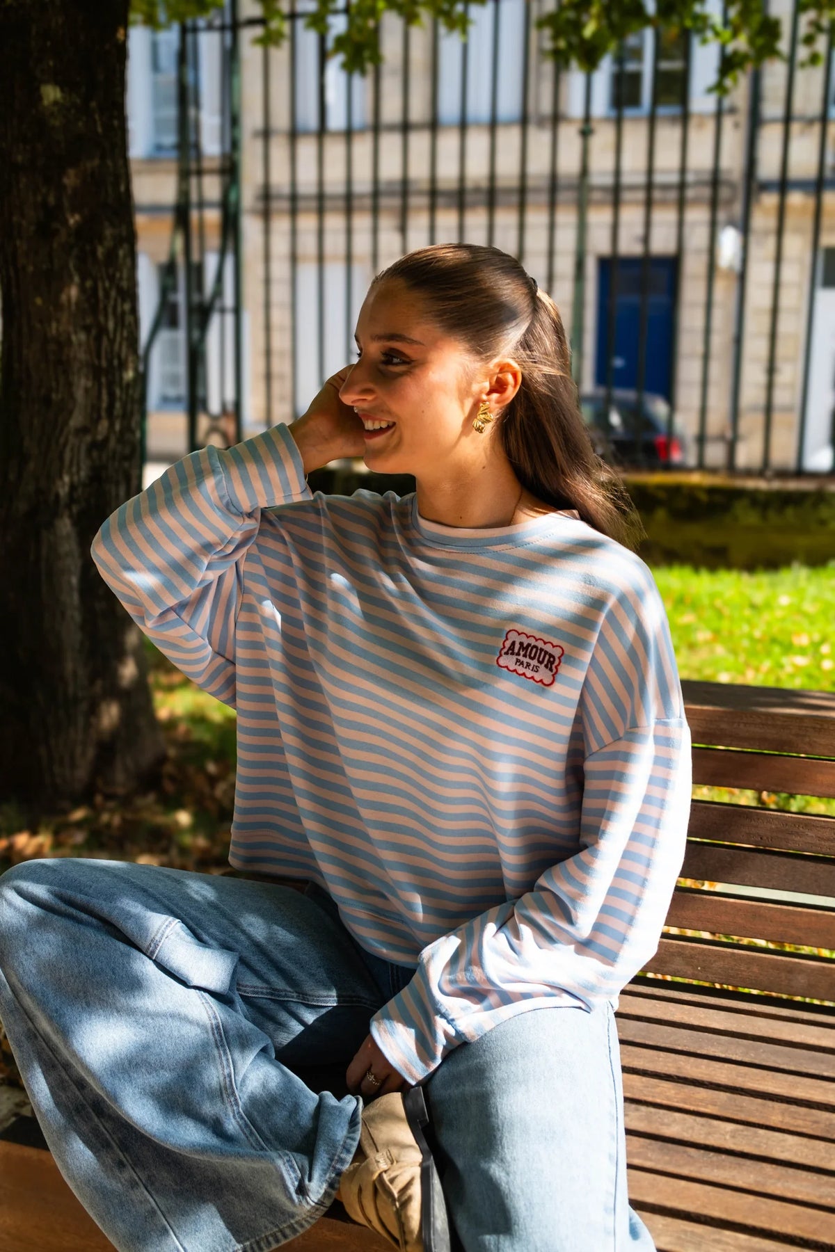 Camiseta Amour Paris - Azul