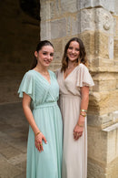 Robe Mila Longue Vert D'Eau