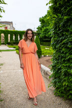Robe Mila Longue Pêche
