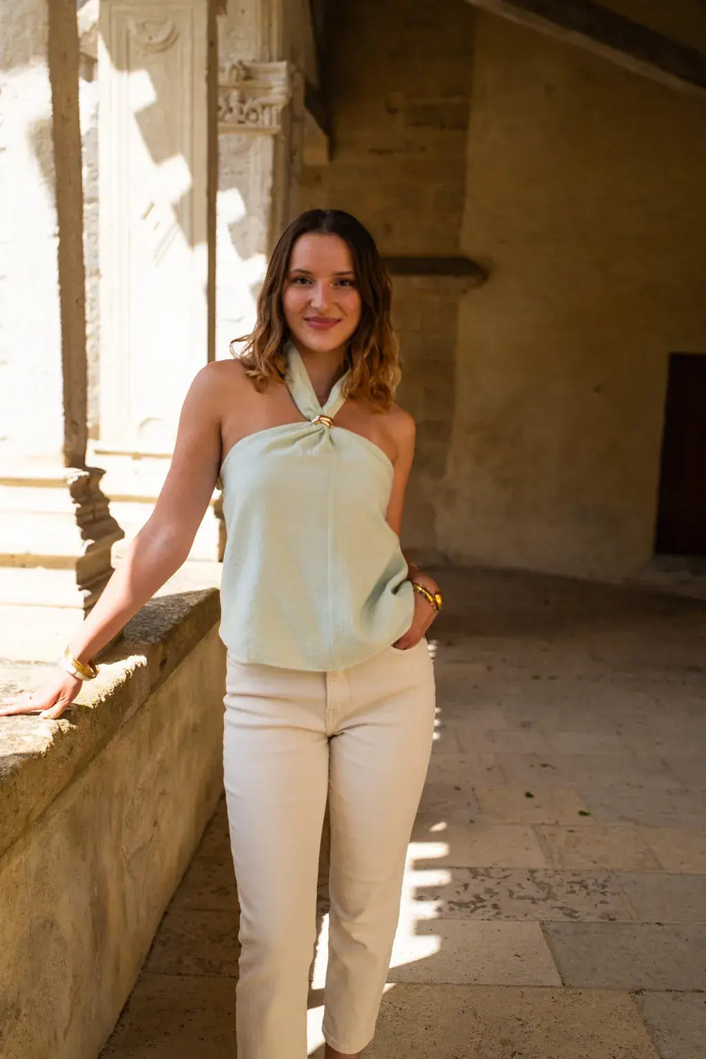 Top Solène Water Green