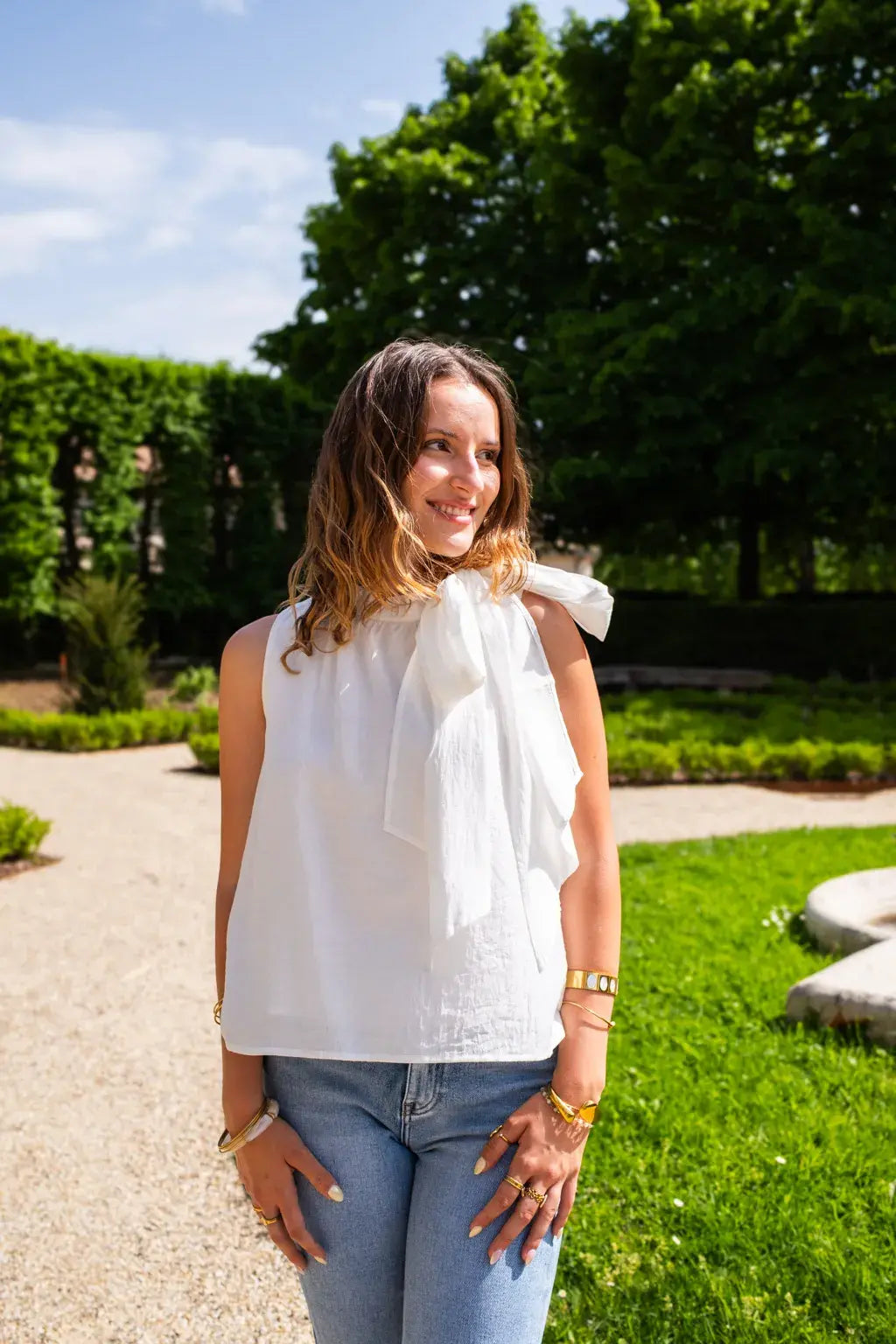 White Andy Blouse