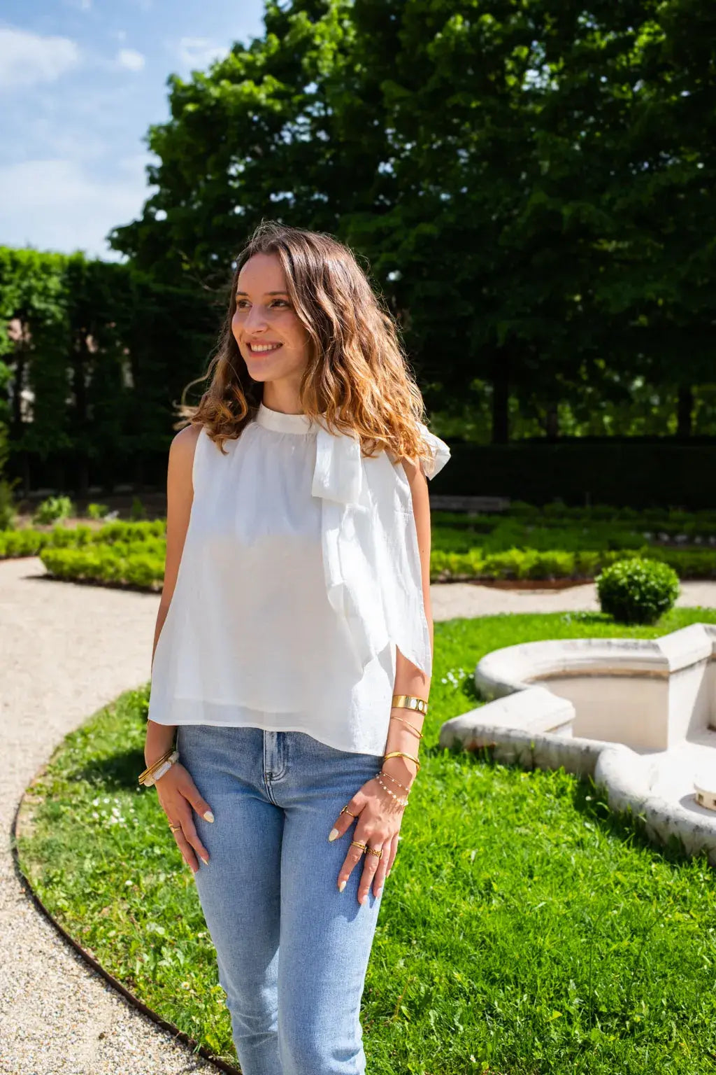White Andy Blouse