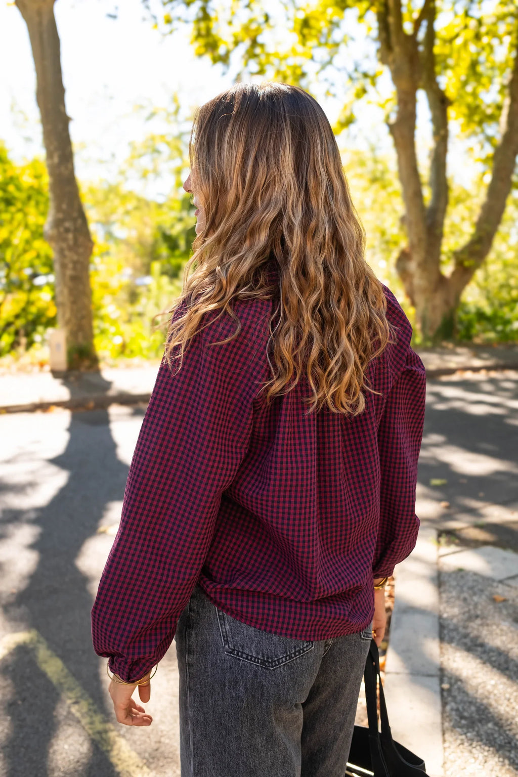 Blusa Cleo - Burdeos