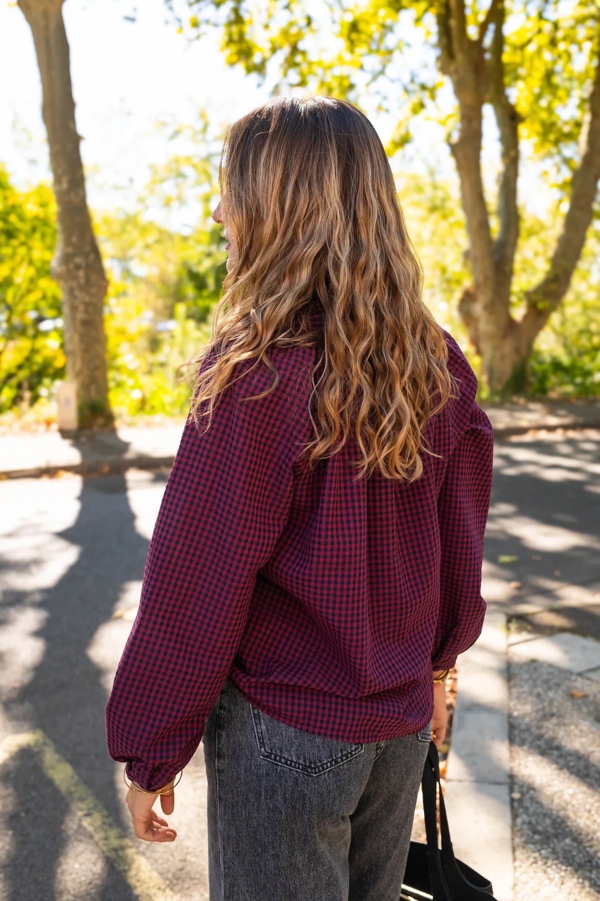Blusa Cleo - Burdeos