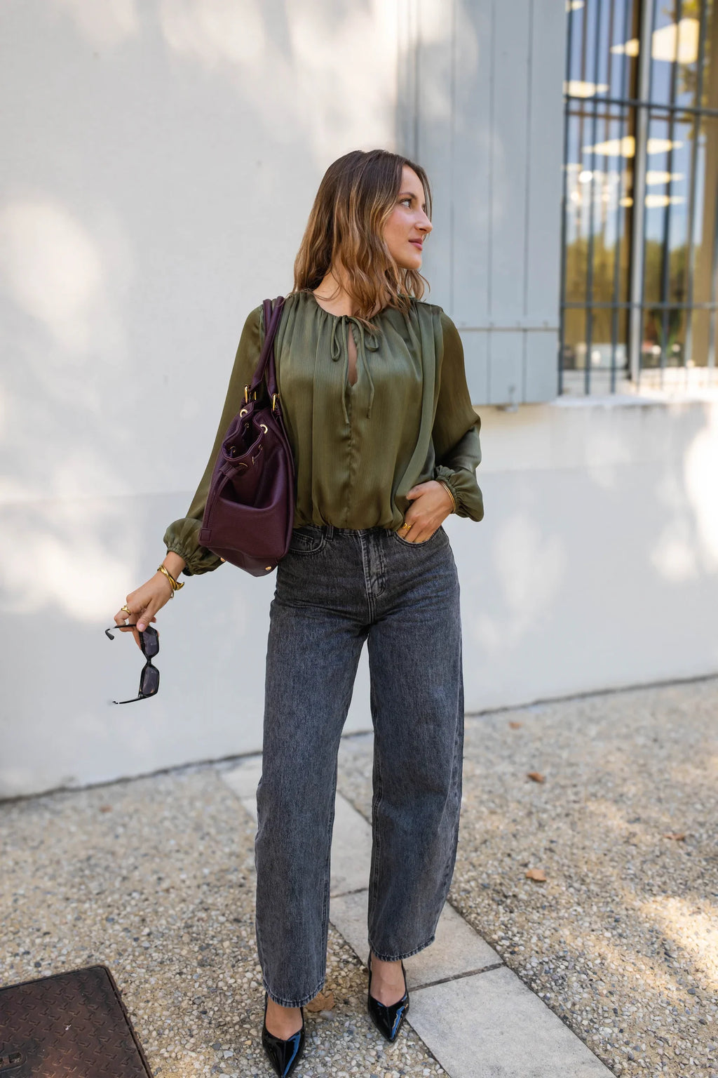 Blouse Anna - Kaki