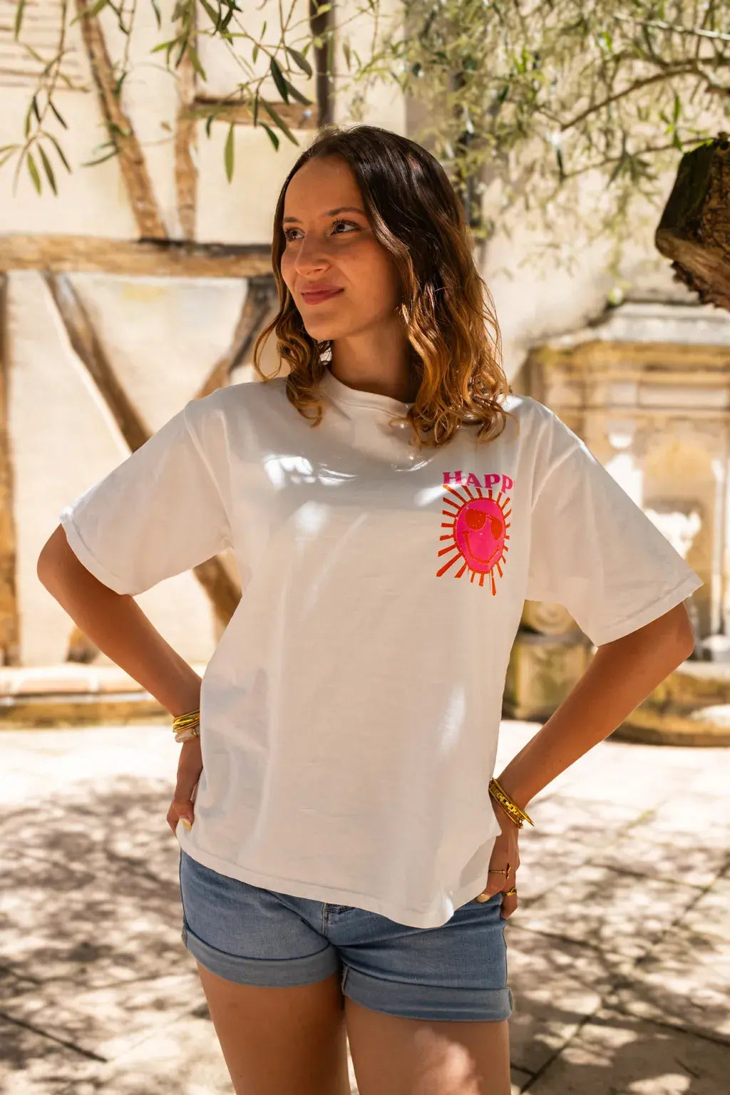 Camiseta Happy Crudo