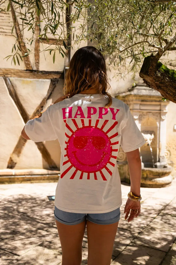 Camiseta Happy Crudo