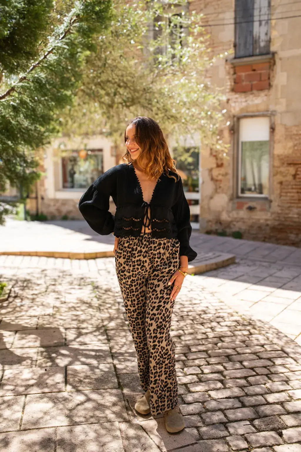 Black Clementine Blouse