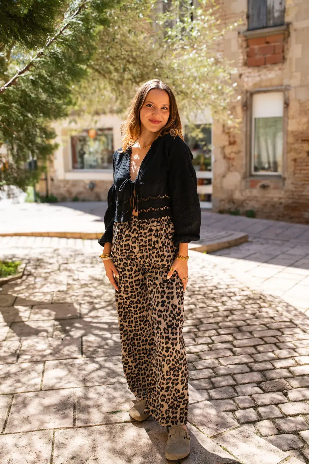 Black Clementine Blouse