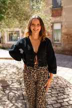 Black Clementine Blouse