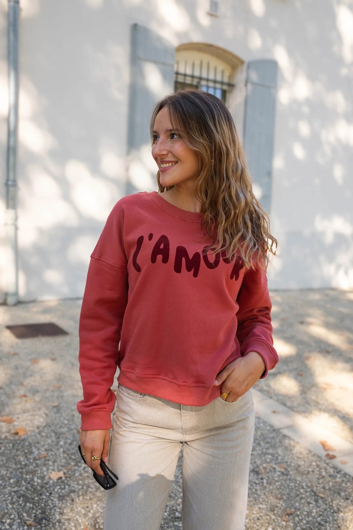 Sweatshirt L'Amour - Rood