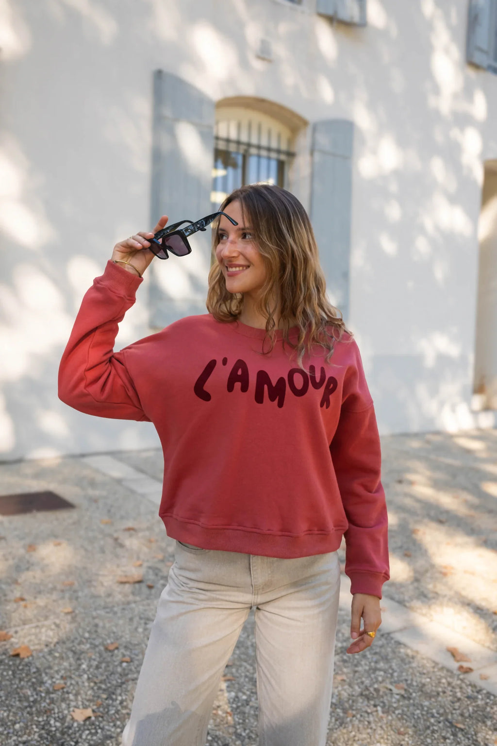 Sweatshirt L'Amour - Rood