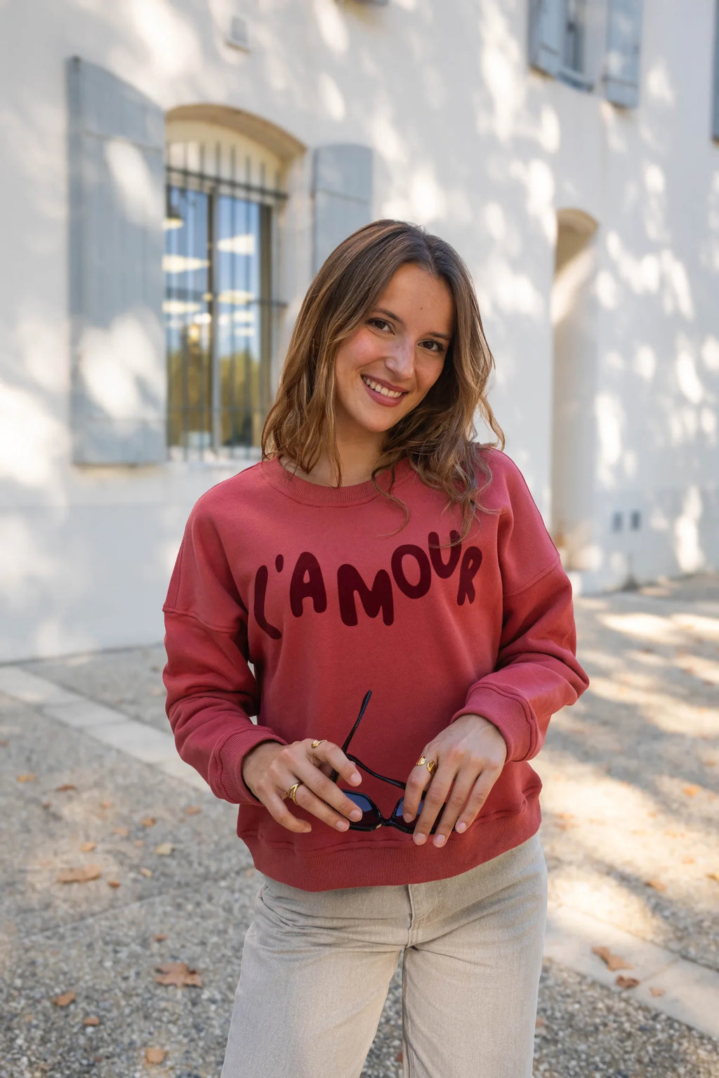 Sweatshirt L'Amour - Rood