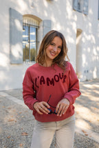 Sweatshirt L'Amour - Rood