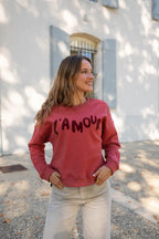 Sweatshirt L'Amour - Rood