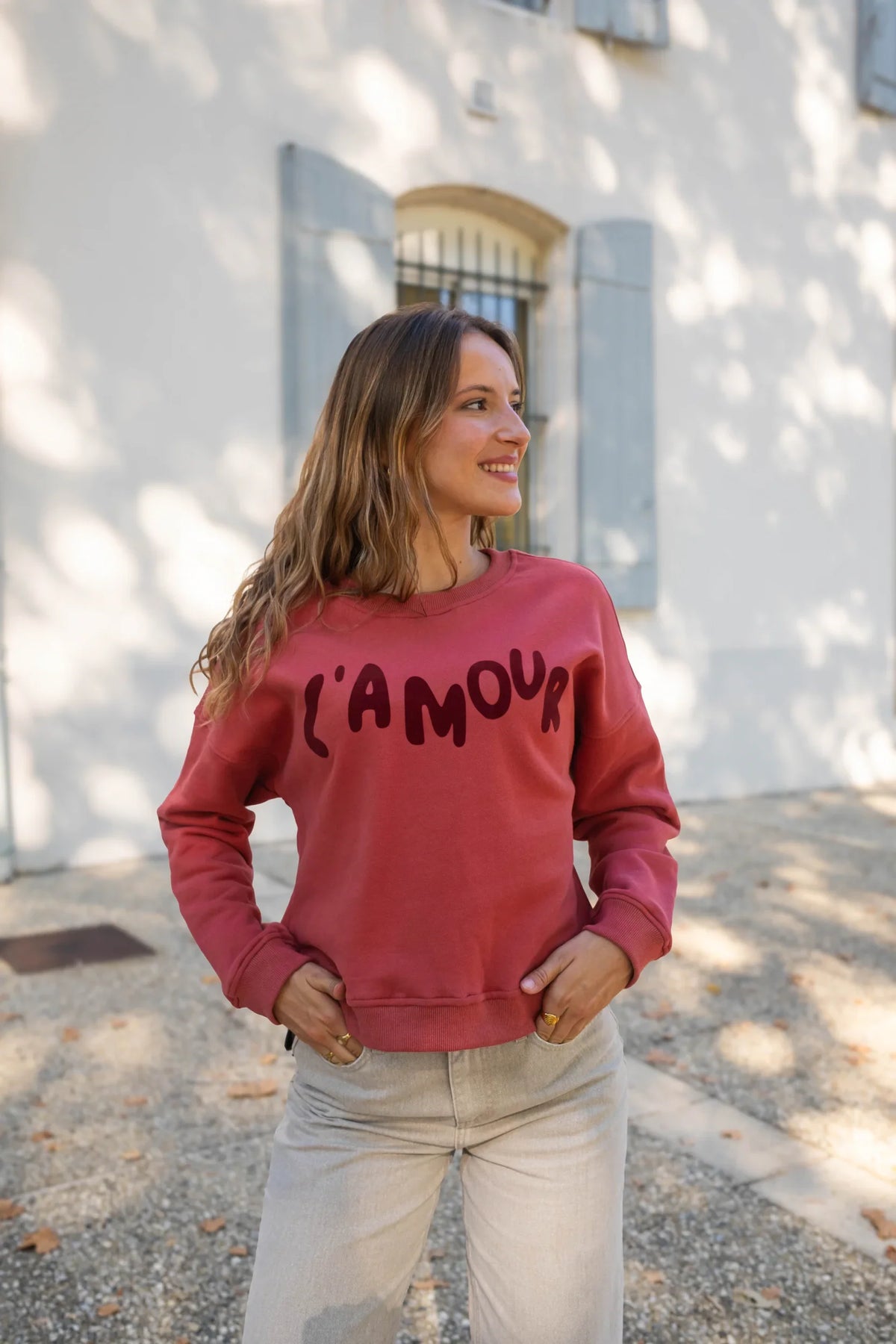 Sweatshirt L'Amour - Rood