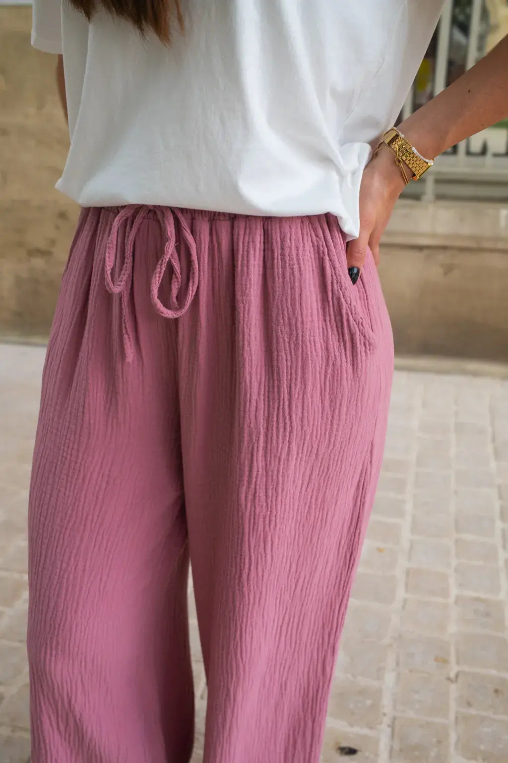 Pantalón Pola Rosa Viejo