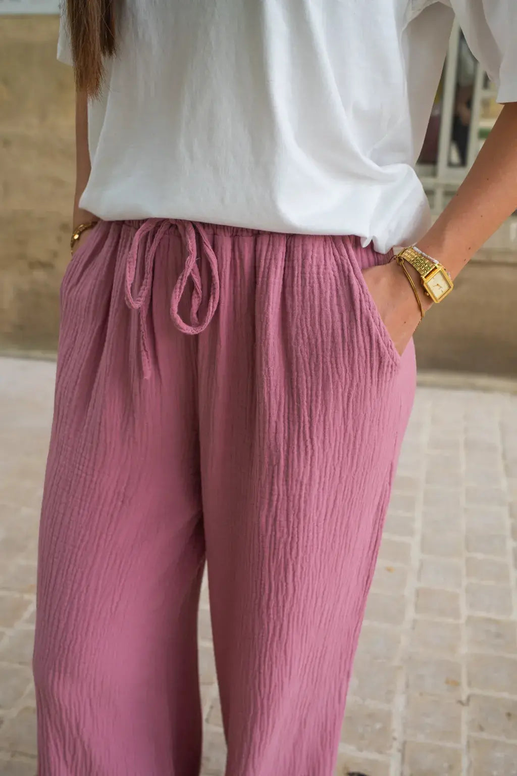 Pantalón Pola Rosa Viejo