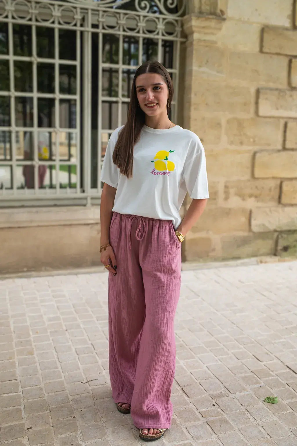 Pantalón Pola Rosa Viejo