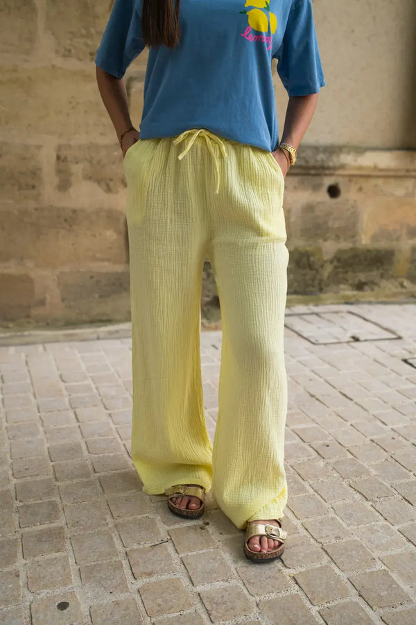 Pantalón pola amarillo