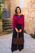 Anna Blouse - Plum