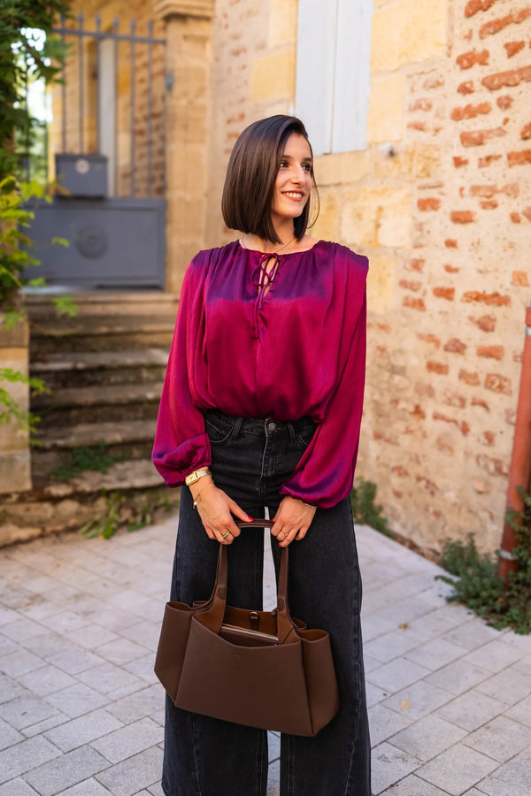 Blouse Anna - Pruim