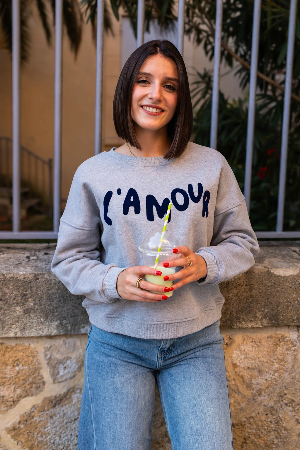 Sweat L'Amour - Gris
