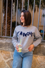 Sweat L'Amour - Gris