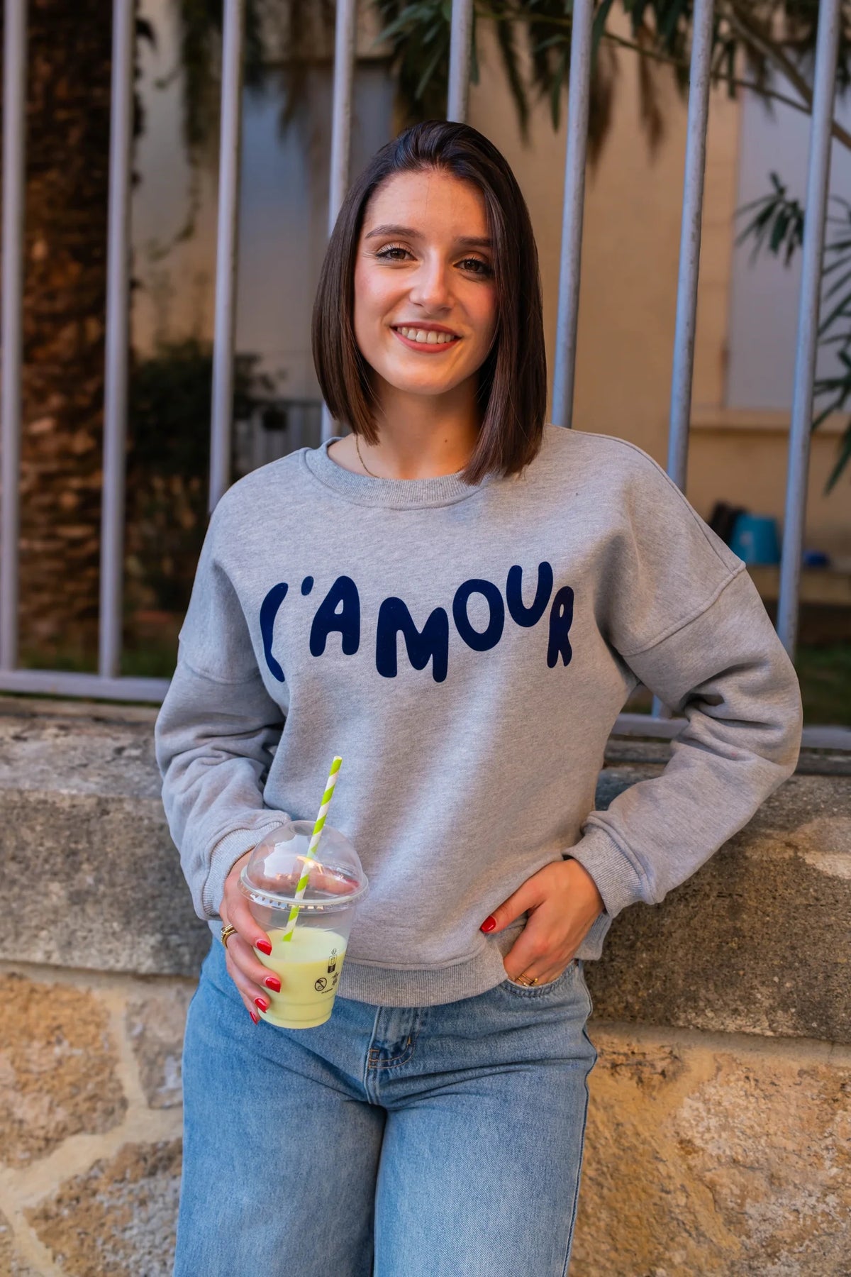 Sweat L'Amour - Gris