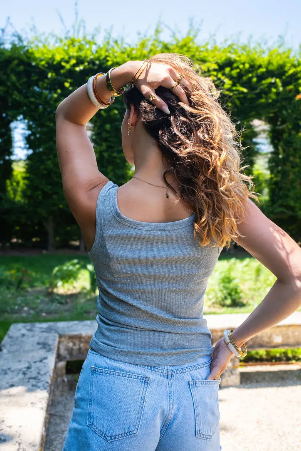Top Calie Gray