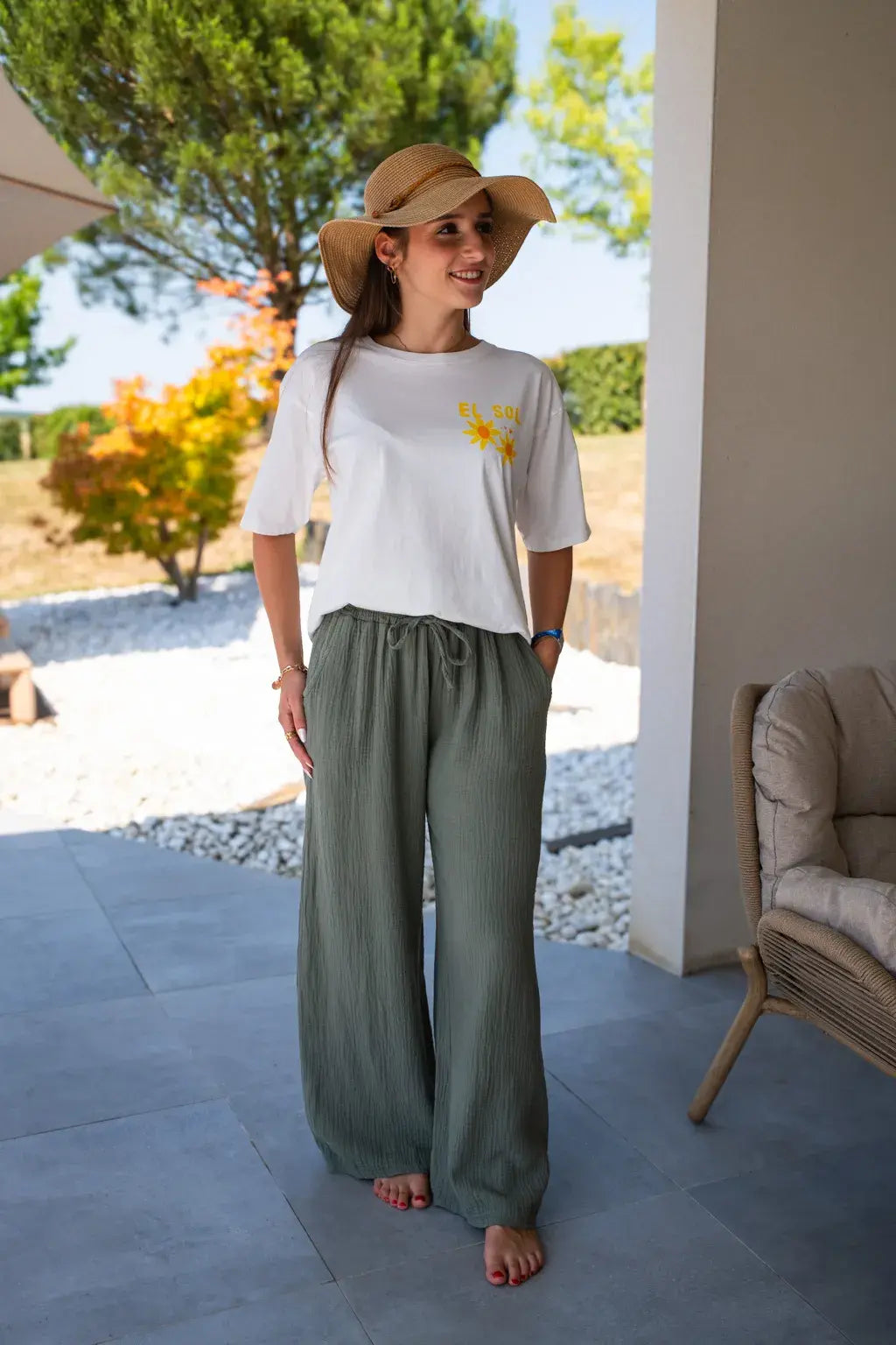 El Sol El Mar T-Shirt Ecru