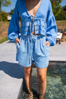 Short Nikos Bleu