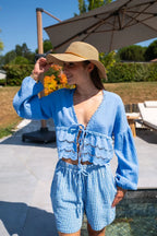 Blouse Clémentine Bleue