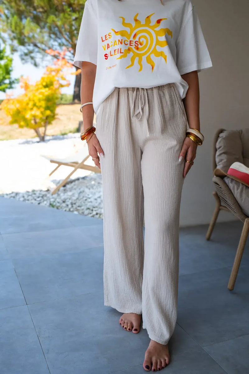 Pantalon Pola Beige