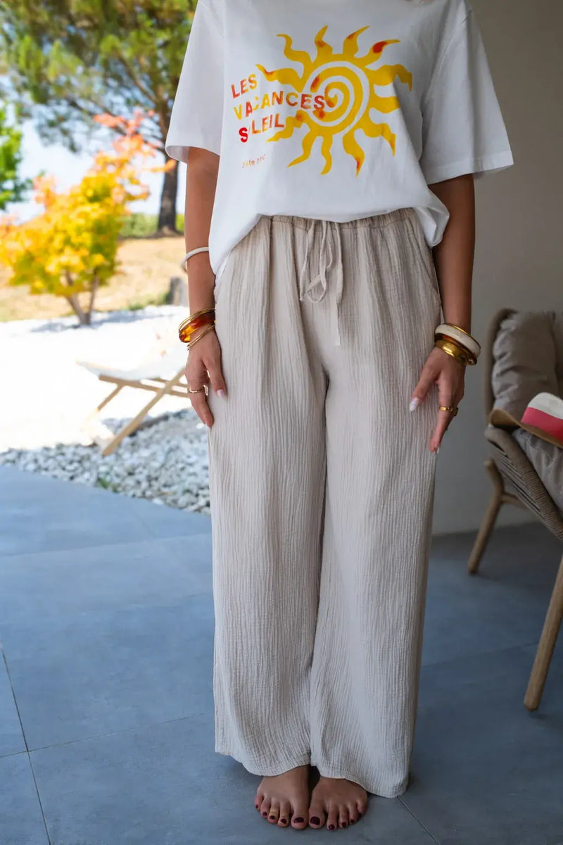 Pantalon Pola Beige