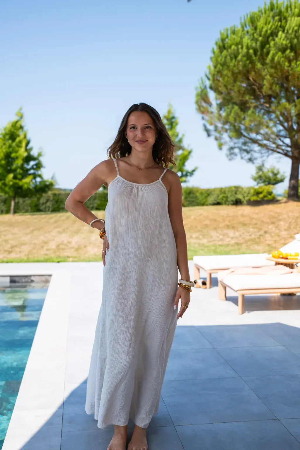 Vestido Salia Beige