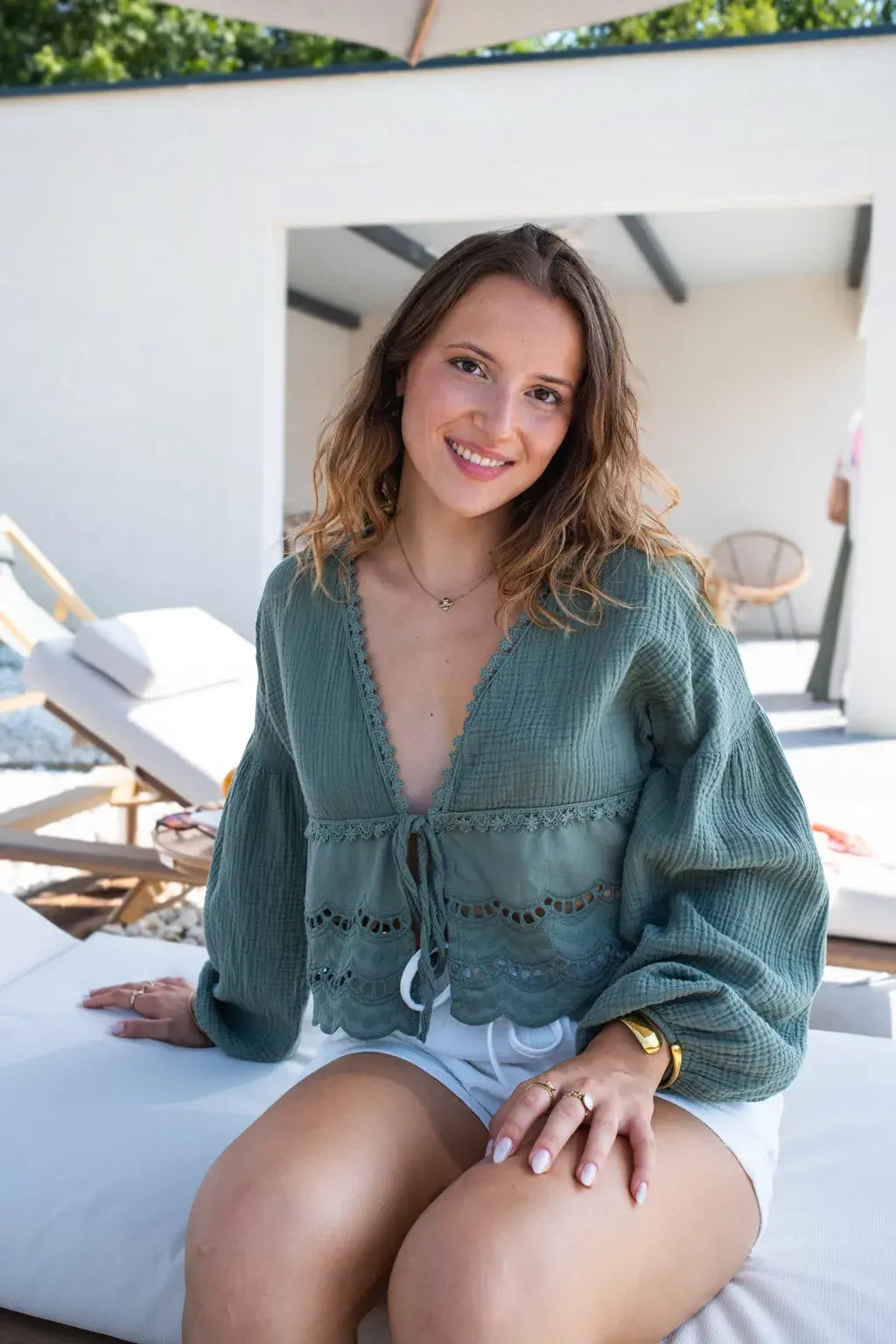 Blusa Clementina Caqui